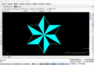用CAD怎么画六角星_六角星绘制教程
