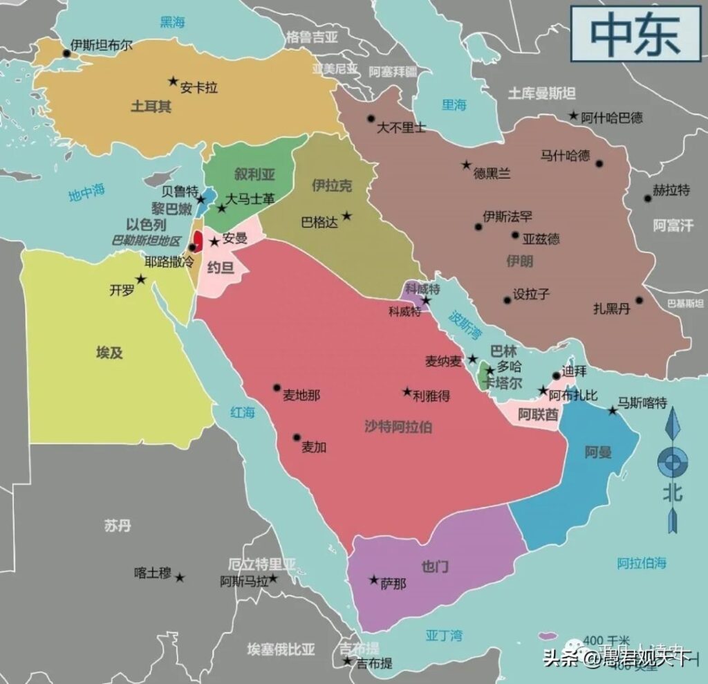 中东有哪些国家，中东有多少个国家